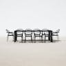 Compamia Mila 11 Piece Extendable Patio Dining Set in Black, Commercial Grade