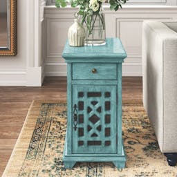 Lucille 25'' Tall End Table with Storage