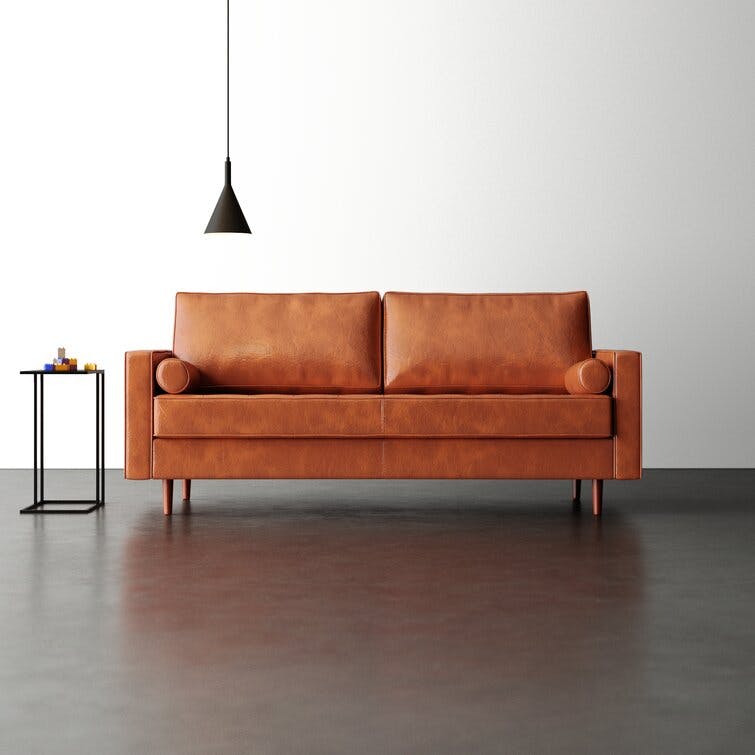 Geo 84'' Genuine Leather Sofa
