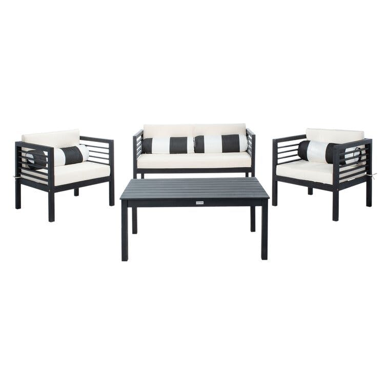 Lovettsville 4 - Person Seating Group with Cushions