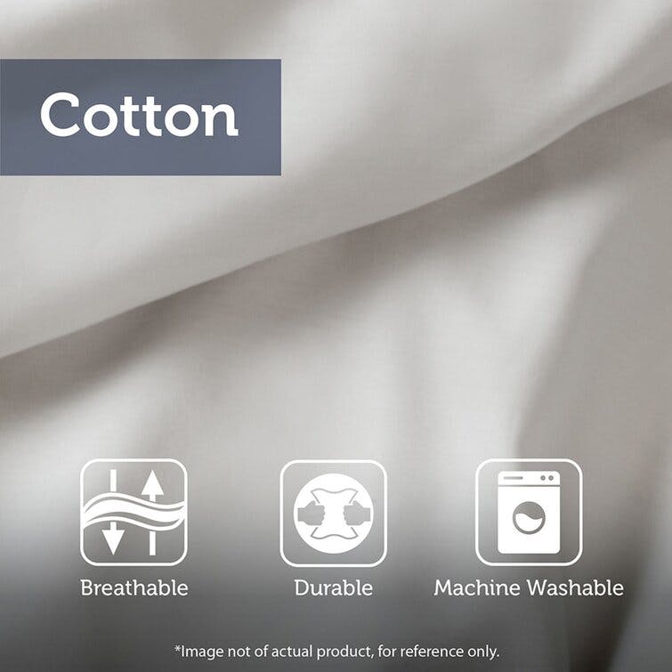 Gwyneth Standard Cotton 3 Piece Duvet Cover Set