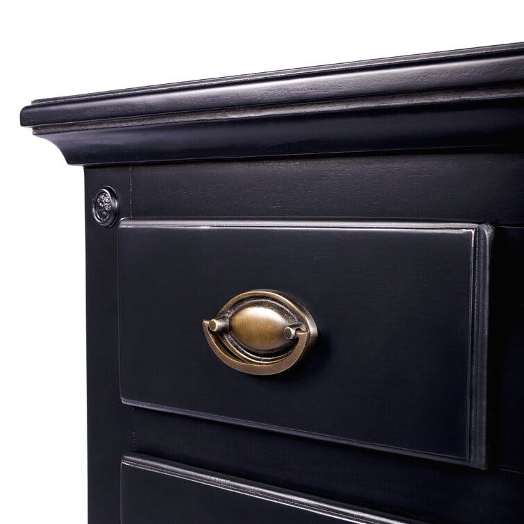 Eros Black 4-Drawer Storage Cabinet