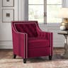 Abbey Avenue Roxanne Accent Chair in, Red