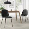 Aeon Furniture Maxine Set of 2 Chair in Distressed Charcoal AE9013-Charcoal