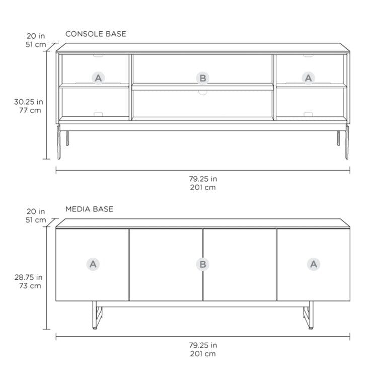 Elements TV Stand for TVs up to 88"