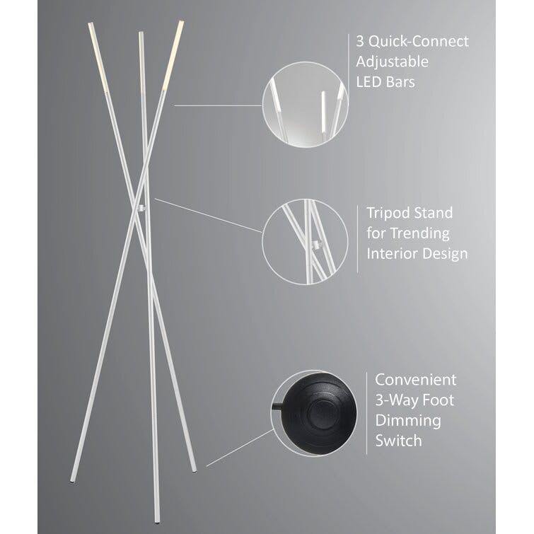 Simmons Dimmable LED Floor Lamp