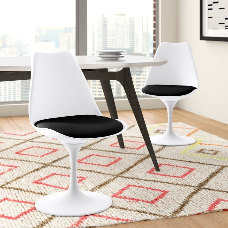 Escapade Upholstered Plastic Solid Back Side Chair Dining Chair