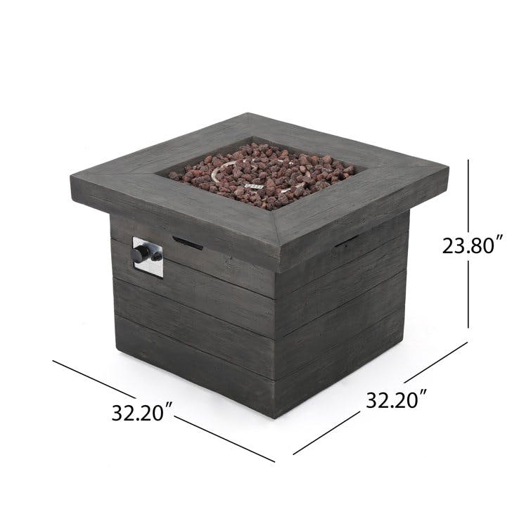 Rosia Square Fire Pit Table