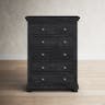 Progressive Furniture P612-14 Willow Casual Style Chest- Distressed Black
