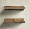 Aldred Fragoso 2 Piece Pine Solid Wood Floating Shelf