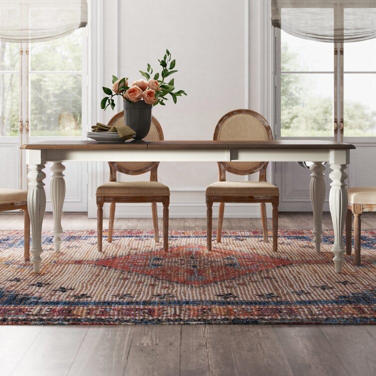 Angelica Extendable Solid Wood Dining Table