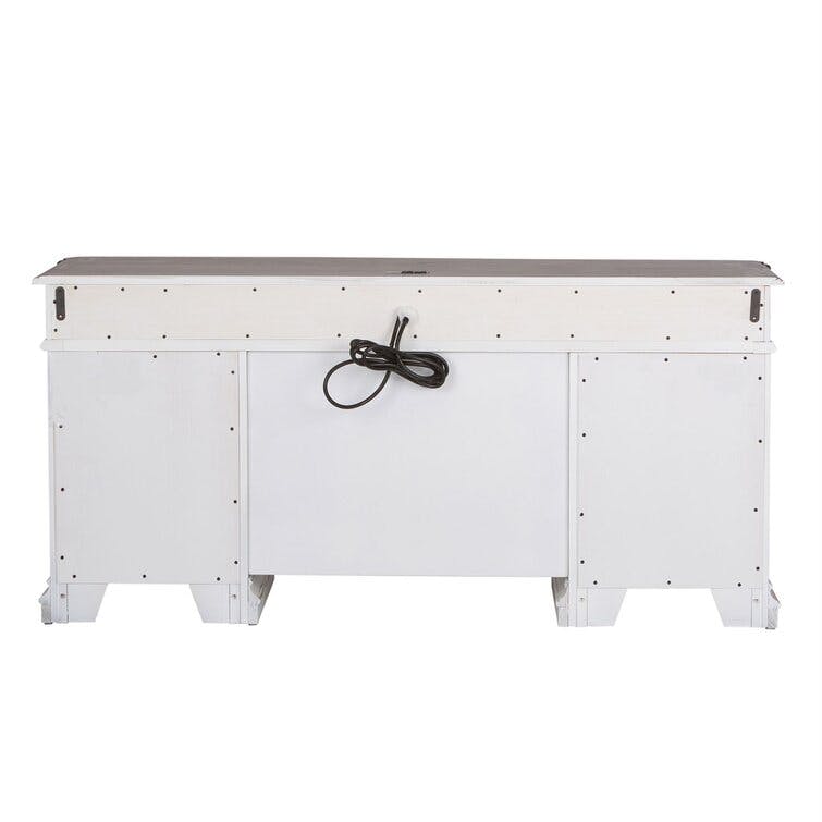 Salinas Credenza Desk with Built in Outlets