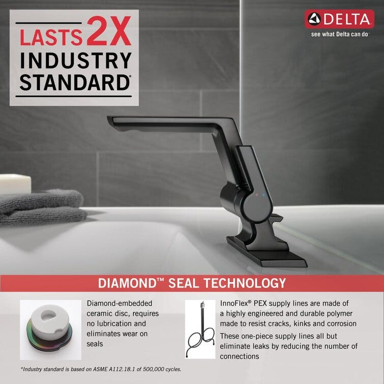 Pivotal Single Hole Bathroom Faucet with DIAMOND Seal Technology