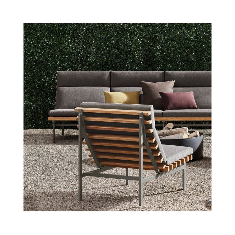 Perch 88" Wide Outdoor Patio Sofa with Cushions