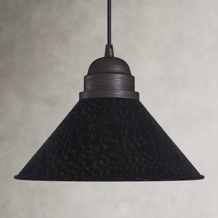 Callery Outdoor Aged Iron Dome Pendant