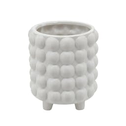 Bubble 2-Piece Ceramic Pot Planter Set