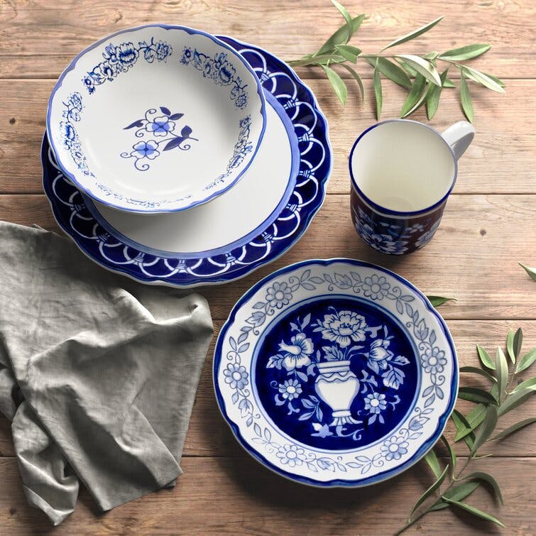 Shana Handmade Stoneware Dinnerware - Set of 16