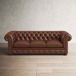 Freddie 95'' Leather Sofa