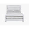 Progressive Furniture Willow King Wood Slat Bed in Distressed White