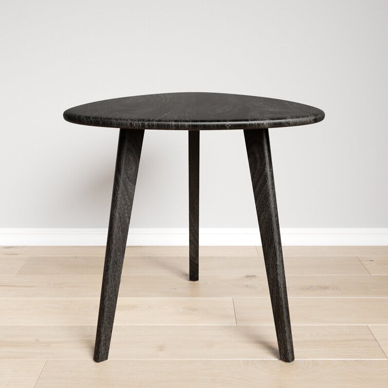 Anisia 20'' Tall Solid Wood 3 Legs End Table