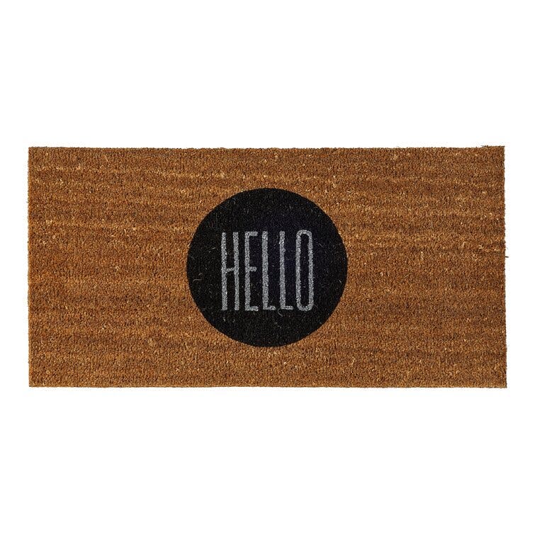 Altona "Hello" 31.5 in. x 15.75 in. Non-Slip Outdoor Door Mat
