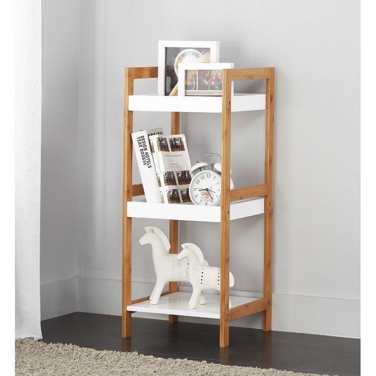 Bamboo 28.5'' H x 12'' W Solid Wood Standard Bookcase
