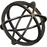 Mercana Galenna I Small Black Metal Circular Decorative Orb 57673