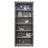 Martin Furniture Avondale 5-Adjustable Shelf Tall Wood Bookcase - Wall Gray