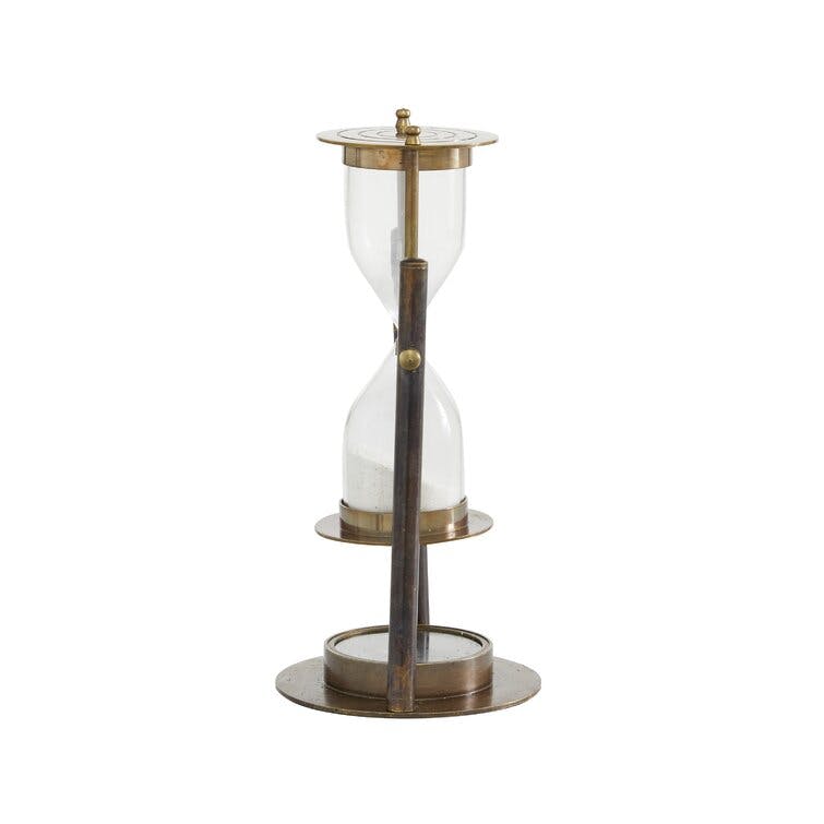 Tess Small Antique Rotating Sand Timer