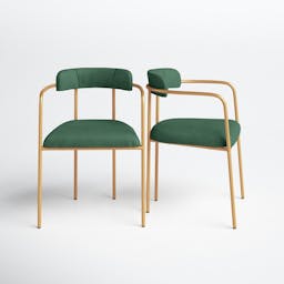 Lenna Velvet Upholstered Arm Chair