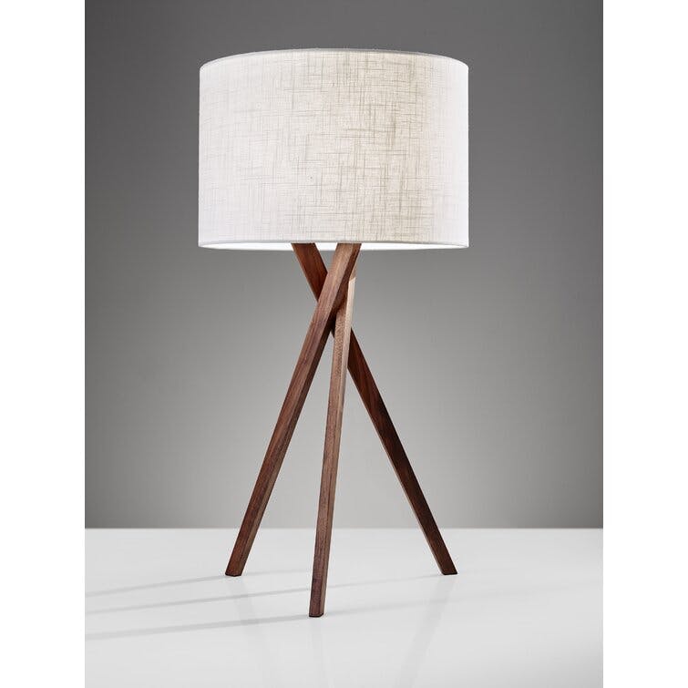 Harcourt Solid Wood Tripod Lamp