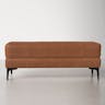 Safavieh Home Elise 48-inch Brown Faux Leather and Black Rectangular Bench