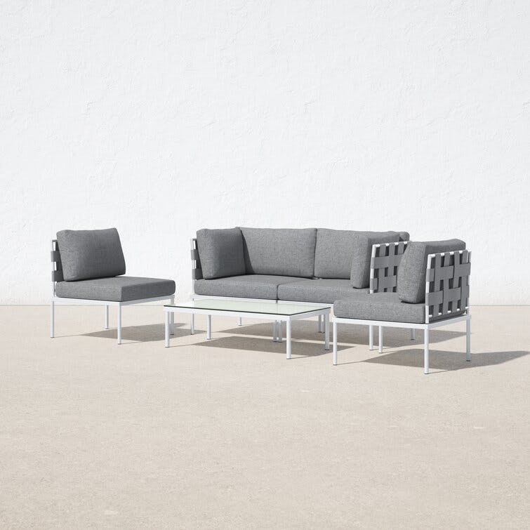 Carmine 5 Piece Sofa Seating Group with Cushions