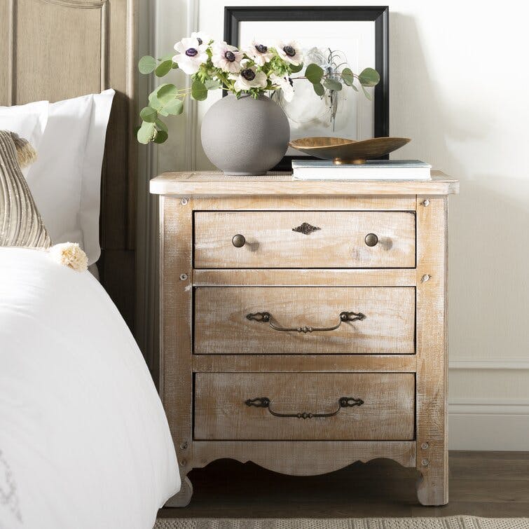 Solid + Manufactured Wood Nightstand