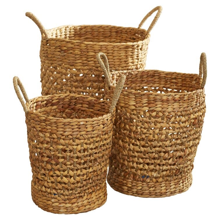 Handmade Nesting Seagrass General Basket - Set of 3