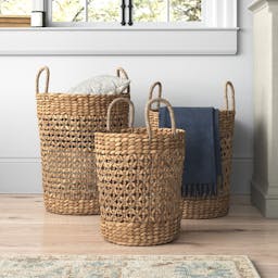 Coastal Stackable Seagrass Basket - Set of 3