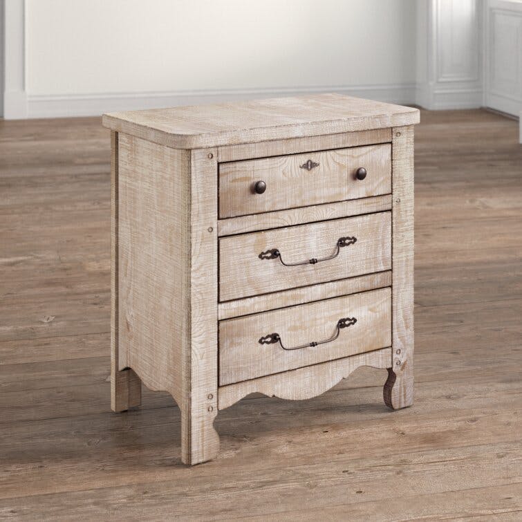 Solid + Manufactured Wood Nightstand