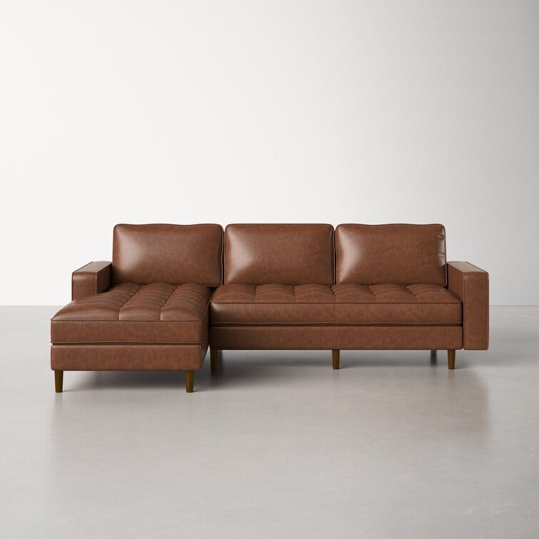 Studio 2 - Piece Leather Chaise Sectional