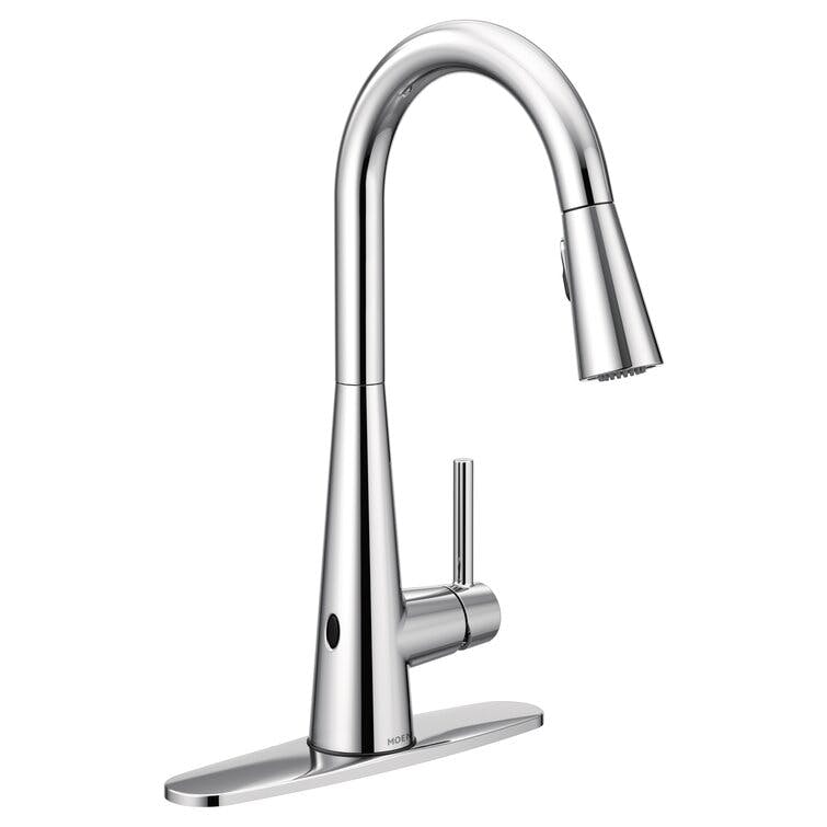 Moen Sleek MotionSense Wave Single Handle Pulldown Kitchen Faucet with Power Clean Technology