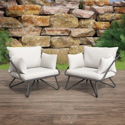 Teddi Metal Outdoor Lounge Chair