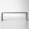 Modway Large Gridiron Stainless Steel Bench