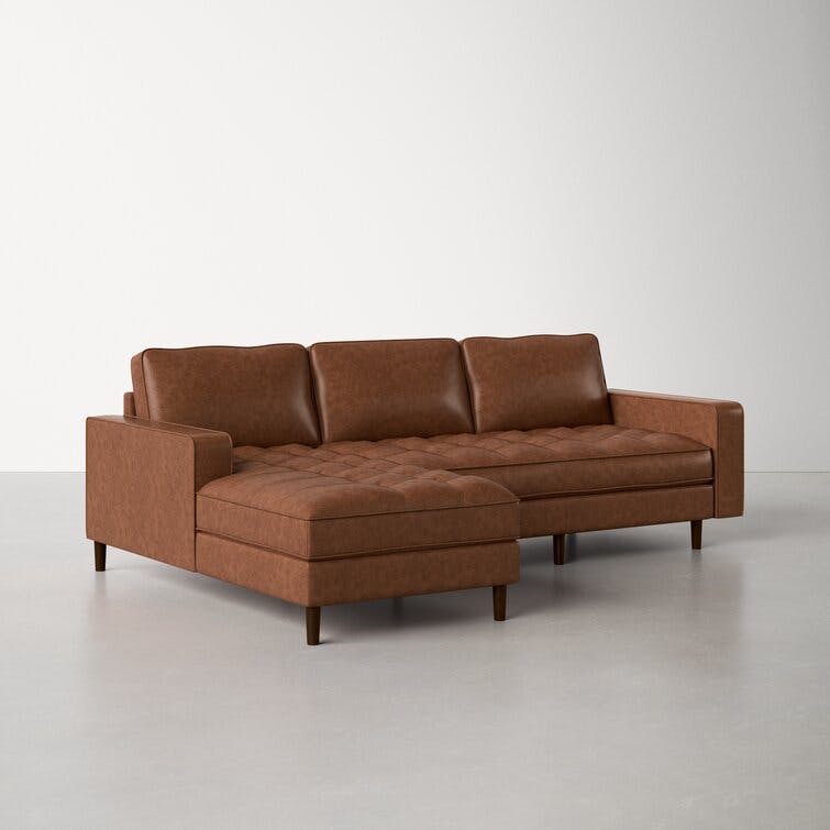 Studio 2 - Piece Leather Chaise Sectional