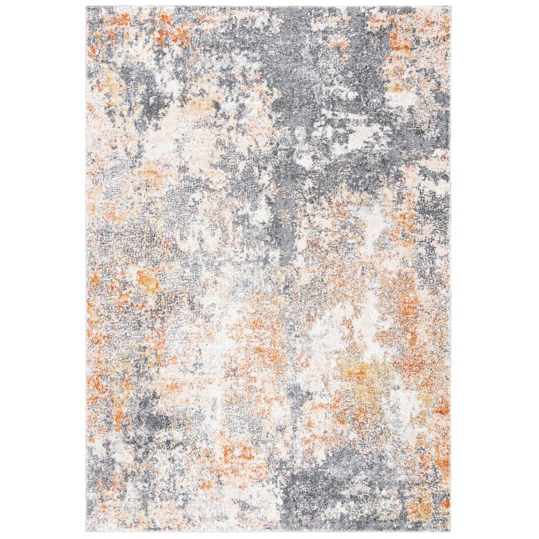 Banelly Power Loom Performance Gray/Yellow Rug