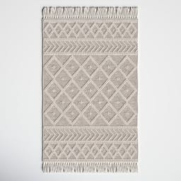 Loria Handmade Wool Ivory/Gray Rug