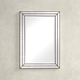 Almyra Rectangle Wood Wall Mirror