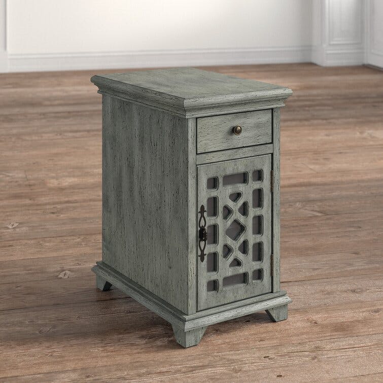 Lucille 25'' Tall End Table with Storage