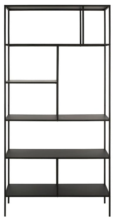 Level 72" x 36" Stainless Steel Etagere Bookcase