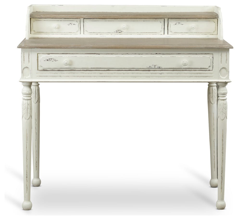 Patnode 39.25" Unfinished Traditional French Accent Desk