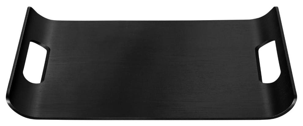 Wilo Small Black Solid Wood Serving Tray