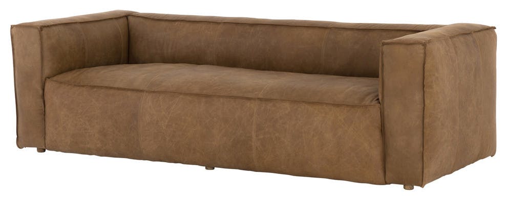 Brimley 99.25'' Leather Sofa